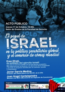 Valladolid: El Papel de Israel en la política securitaria global...... @ Salón de Grados